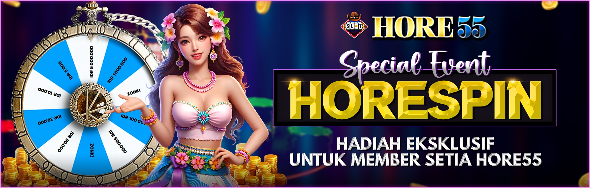 HoreSpin | Hadiah Eksklusif untuk Member Setia Hore55!